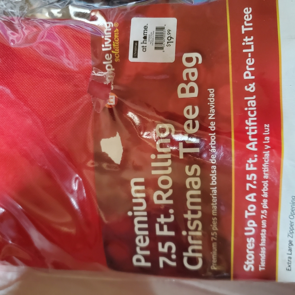 NWT Red Premium Christmas Tree Bag